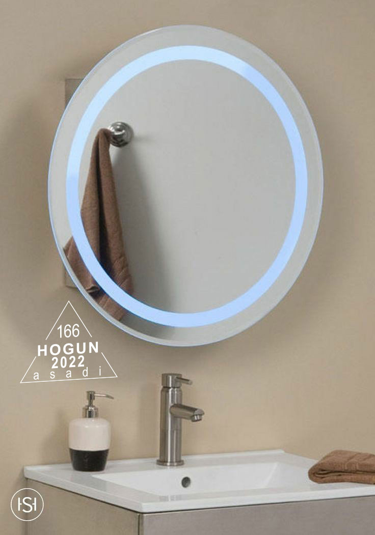 روشویی کابینتی | آینه روشویی چراغ دار (کد: 166) | هوگون